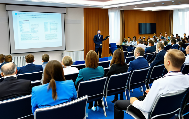 Sports Medicine Conference**
"A professional gathering at a sports medicine conference in Moscow. Doctors and researchers are shown in a bright, modern conference hall, fully clothed in business attire, listening to a presentation. Focus on the exchange of ideas and professional atmosphere. Safe for work, appropriate content, professional, well-lit, perfect anatomy, natural proportions."
**